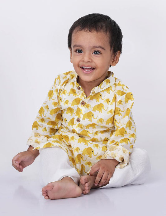 Yellow Elle Kurta Set